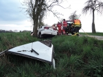 Nehoda ve Svijanech, při které auto narazilo do stromu