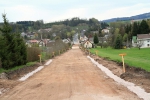 Aktuální fotografie prováděné rekonstrukce silnice v Dolní Branné