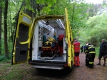 Zásah hasičů a záchranky na Riegrově stezce u Semil