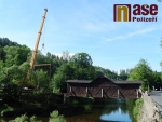 Přemístění mostu v Bystré nad Jizerou kvůli jeho opravě