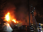 Požár neobývaného rodinného domu v Poniklé