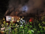 Požár neobývaného rodinného domu v Poniklé