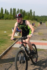 Michal Hanyk na Mistrovství České republiky starších žáků v terénním triatlonu v Mostě