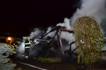 Požár kůlny u rodinného domu v Pěnčíně u Turnova