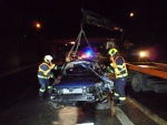 Tragická nehoda uzavřela v noci silnici I/35 u Turnova