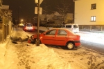 Střet dvou aut v turnovské ulici Výšinka