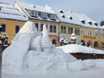 Snímky sněhového Krakonoše po dokončení ze středy 11. ledna