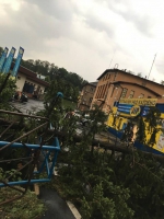 Následky bouřky v Jilemnici