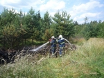 Zásah hasičů po pádu sportovního letounu v Hodkovicích