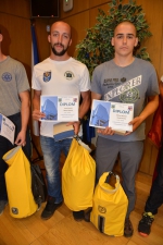 Vítězové z řad hasičů Michal Stejskal a Pavel Dvořák