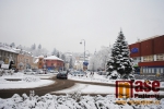 Procházka městem Semily po napadnutí prvního sněhu v sezoně