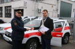 Předání čtyřkolek Dacia Duster krajským hasičům
