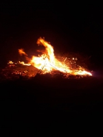 Požár čarodějnické vatry v Tatobitech