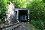 Hasičské cvičení s tématem železniční nehody v oblasti Říkovských tunelů u Semil