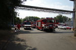 Požár pece ve slévárně v Přepeřích