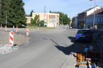 Průběh rekonstrukce Palackého ulice v Turnově v srpnu 2018
