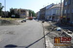 Průběh rekonstrukce Palackého ulice v Turnově v srpnu 2018