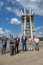 Setkání zástupců VHS Turnov pod stavbou vodojemu v Ohrazenicích