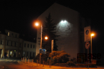 Nový znak města s jelenem č. p. 457 v Tyršově ulici na straně do semilského Riegrova náměstí