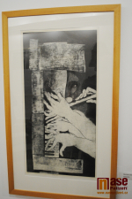 Vernisáž výstavy Obrazy/ grafika Luboše Bucka v semilském muzeu