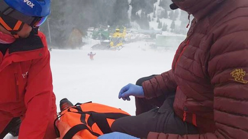 Záchranáři zasahovali na sjezdovce v Peci pod Sněžkou