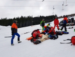 Záchranáři zasahovali na sjezdovce v Peci pod Sněžkou