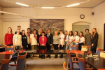 Návštěva ruských studentů z Gželi na turnovské radnici