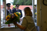 Rozloučení semilských hasičů s končící Ilonou Králíčkovou