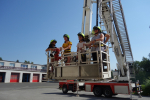Den s hasiči na stanicích HZS LK pro sedmáky ze tří základních škol