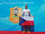 Liberecký hasič Radek Musil na Světových policejních a hasičských hrách v Číně