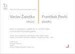 Výstava Václav Žatečka (obrazy) a František Pavlů (plastika) v Pojizerské galerii