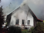 Požár domu v Lomnici nad Popelkou