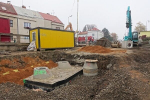 Průběh rekonstrukce Nádražní ulice v Turnově 1. listopadu 2019