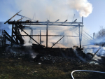 Zásah hasičů u požáru v Dolní Sytové