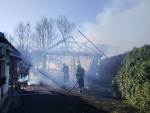 Zásah hasičů u požáru v Dolní Sytové