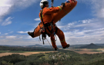 Cvičení krajských hasičů ve skalní oblasti Vlhošť