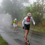 Závod na kolečkových lyžích na trati Víchová nad Jizerou - sedlo pod Dvoračkami