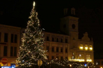 Vánoční strom na turnovském náměstí