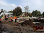 Průběh stavby školky Treperka v Semilech v říjnu 2020