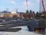 Průběh stavby školky Treperka v Semilech v prosinci 2020