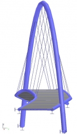 Řešení mostního oblouku u vybraného návrhu