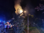 Požár rodinného domu v Bozkově
