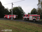 Zásah hasičů při požáru chalupy v Benešovské ulici v Semilech