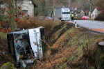 Vážná nehoda autobusu v Bradlecké Lhotě
