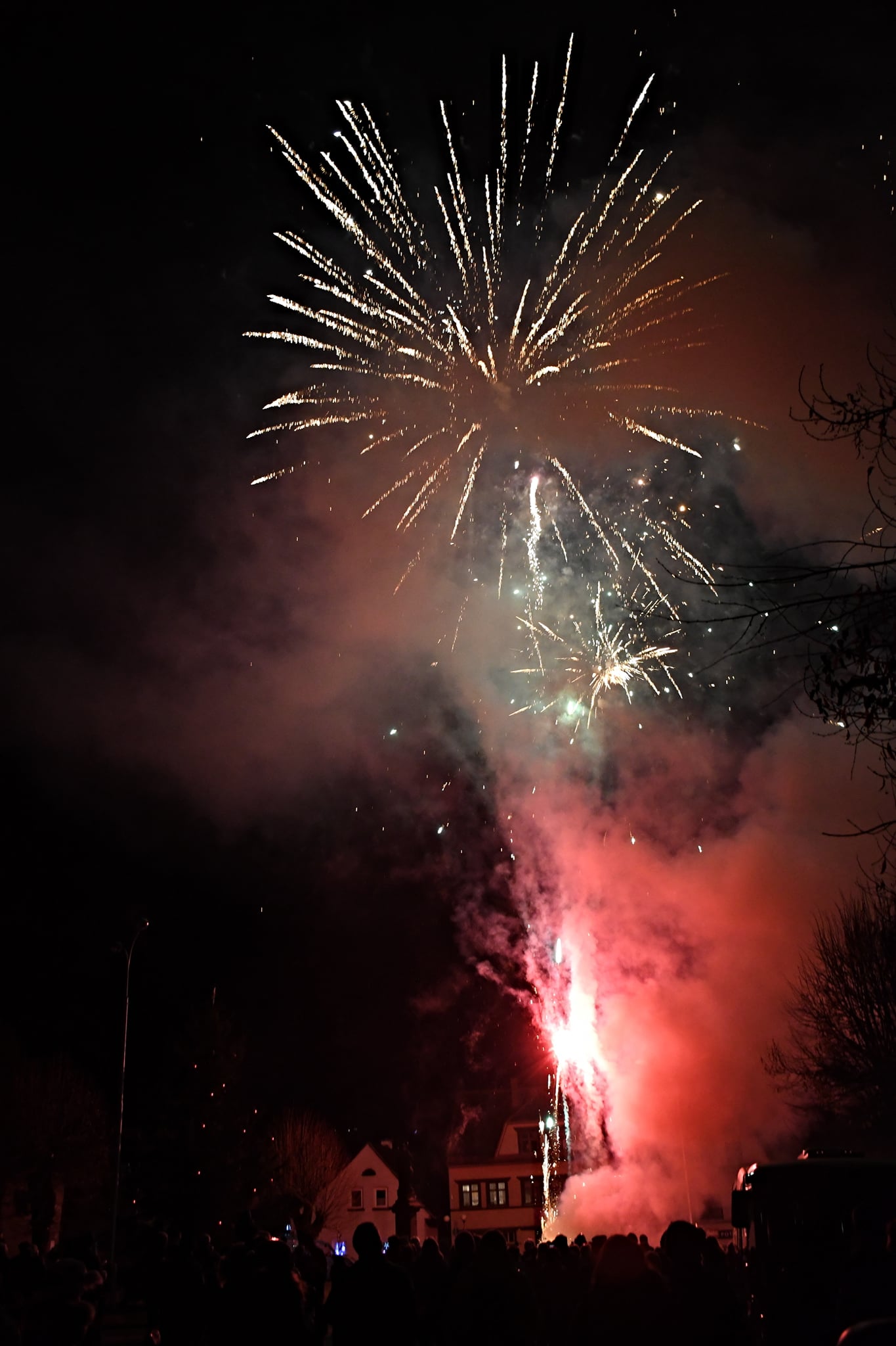 Novoroční ohňostroj v Libštátě a zahájení oslav 700 let od první písemné zmínky<br />Autor: Lubomír Fejfar