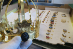 Práce, detaily a samotná kopie kopie císařské koruny Napoleona Bonaparte