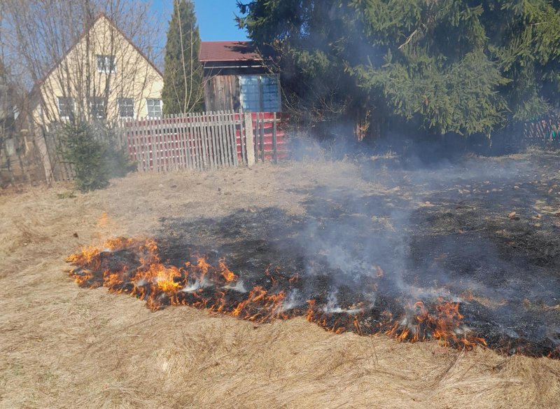 Zásah hasičů při požáru trávy<br />Autor: HZS Libereckého kraje