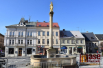Opravovaná kašna na náměstí Českého ráje v Turnově