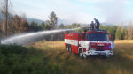 Turnovští hasiči při zásahu u Hřenska