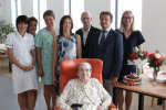 Věra Mlejnková v turnovském domově přijímala gratulace k 100. jubileu